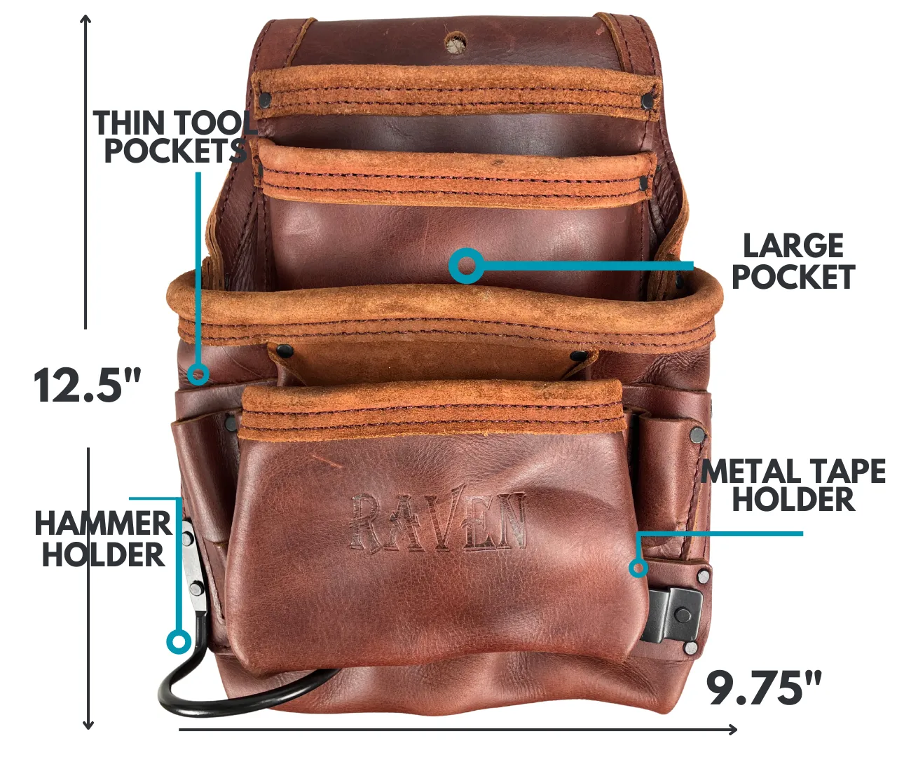 10 Pocket Tool Fastener Pouch
