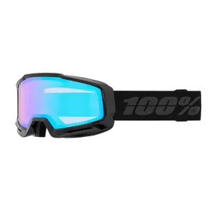 100% Okan Goggle - Black/Turquoise