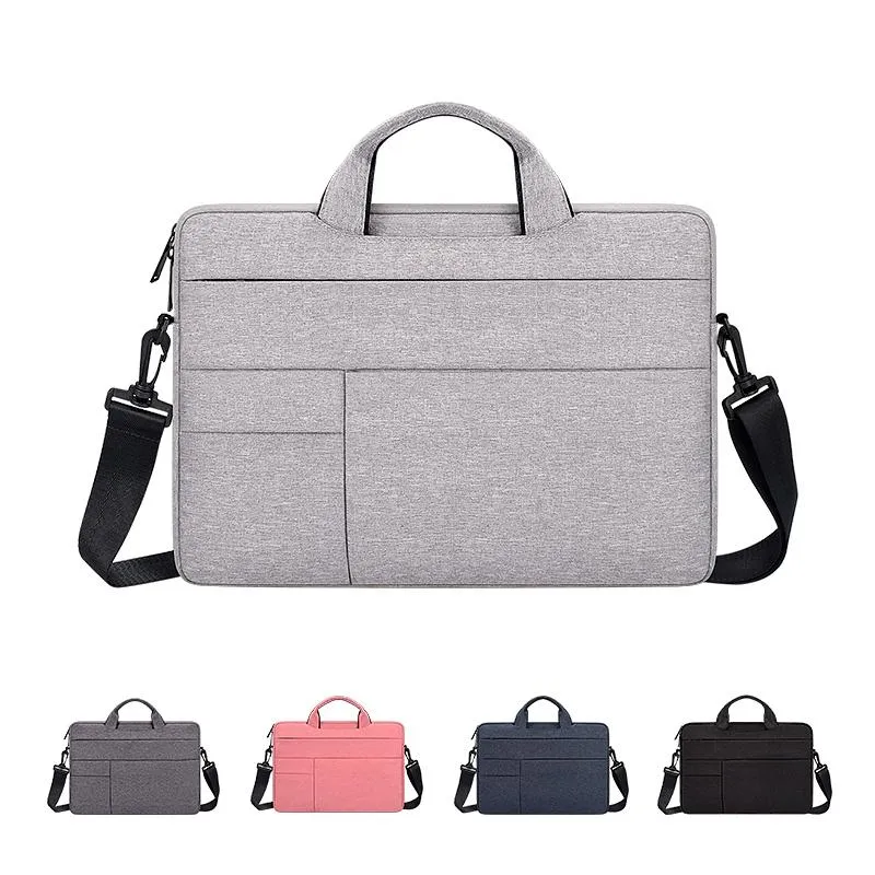 13.3 Inch Portable Laptop Shoulder Bag | Oxford Cloth & Nylon | Navy Blue