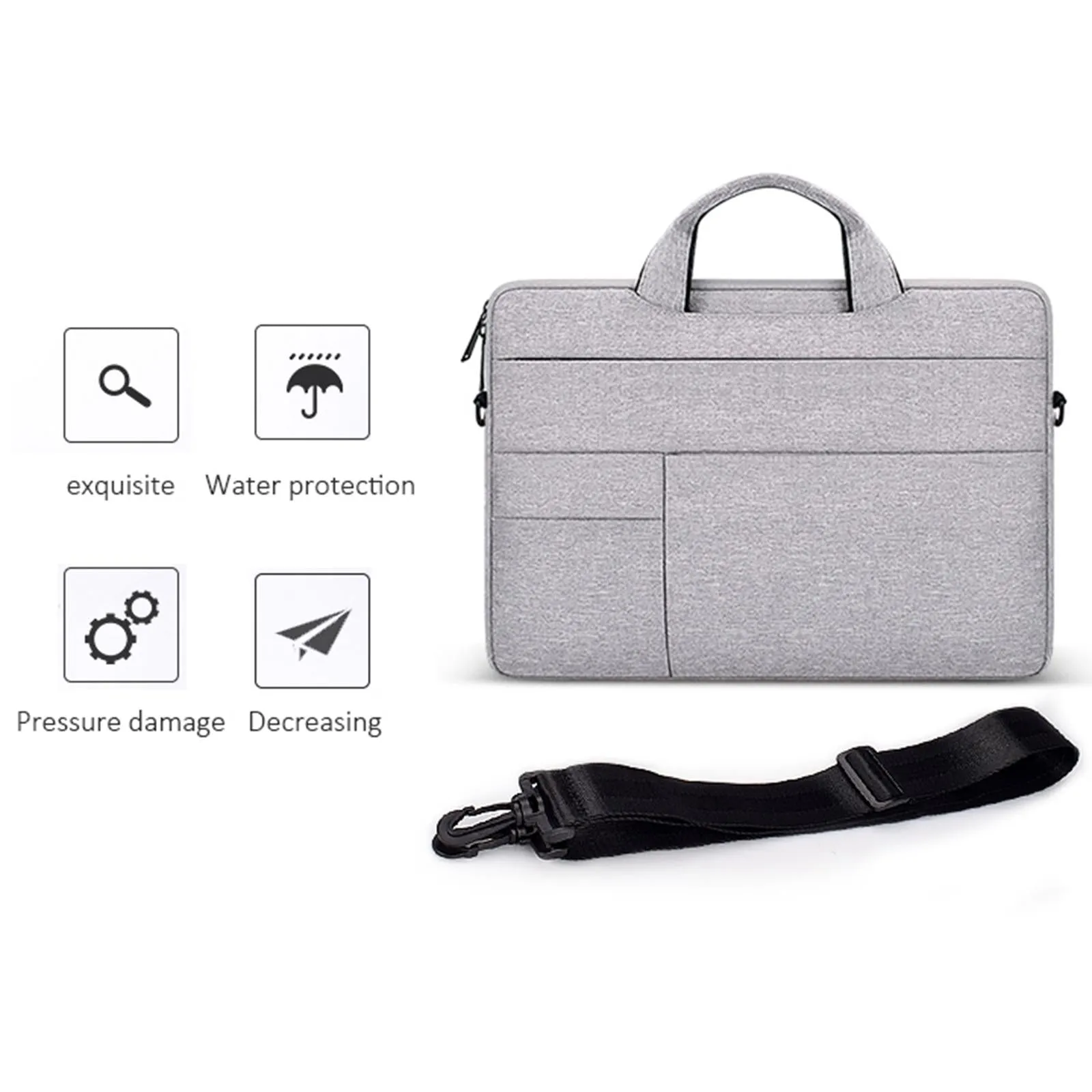 13.3 Inch Portable Laptop Shoulder Bag | Oxford Cloth & Nylon | Navy Blue