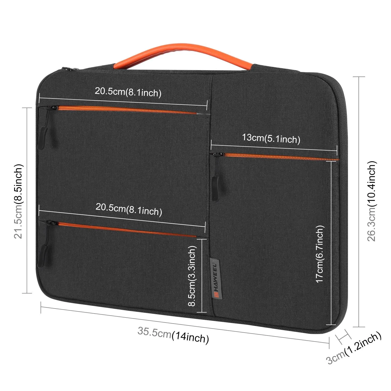 14-15 Inch Laptop Sleeve Briefcase | For MacBook | Samsung | ThinkPad | Sony | Dell | Alienware | Chuwi | Asus | HP | Navy Blue