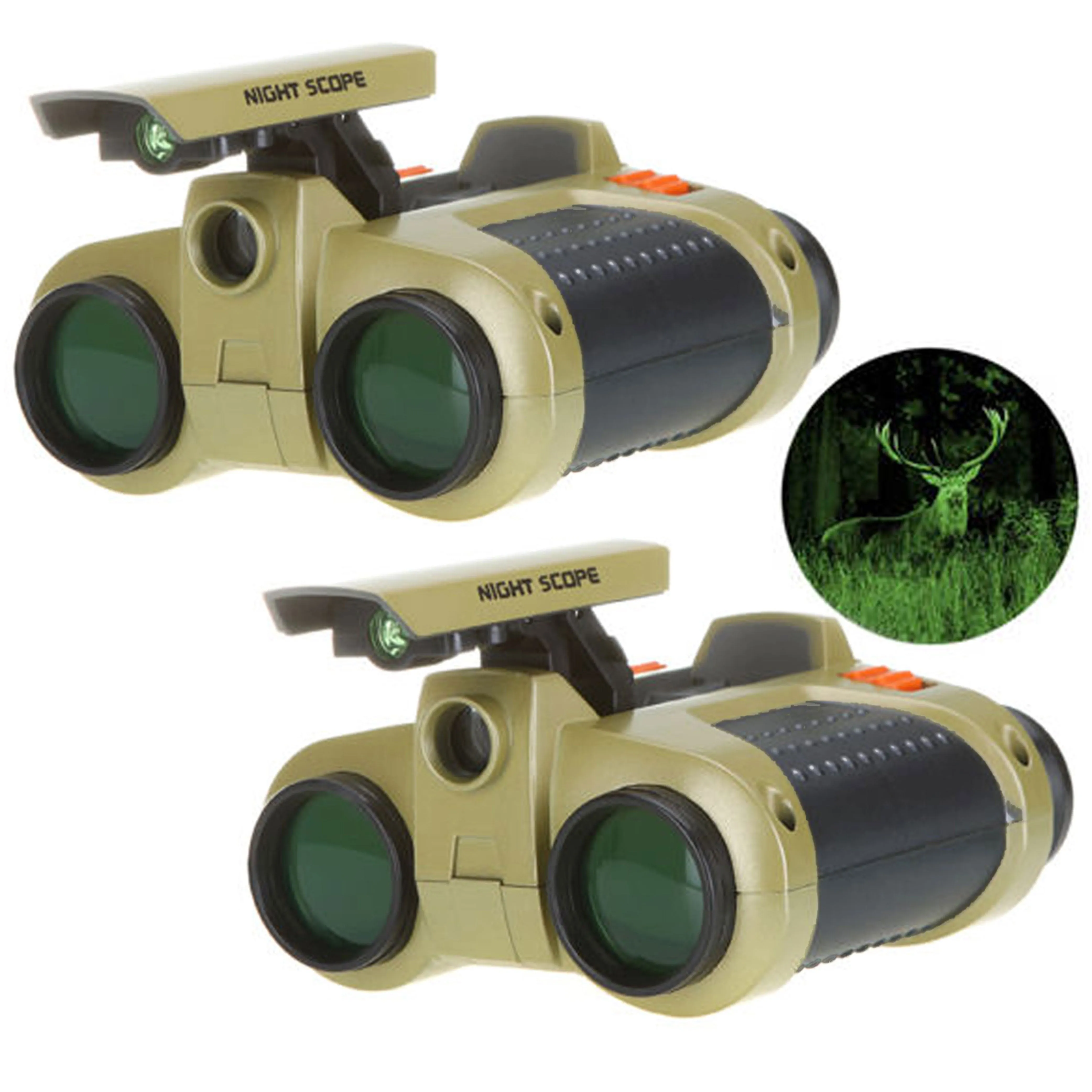 2 Pack Kids Night Vision Binoculars Outdoor Compact Toy Bird Watching Camping