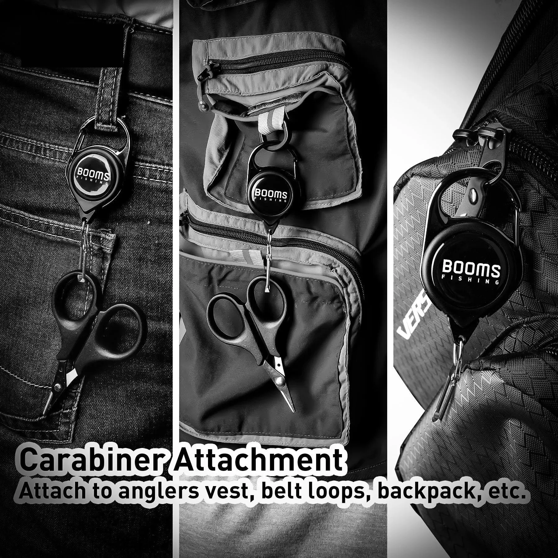 2pcs Easy Release Fishing Retractable Key Chain with Antirust Spring