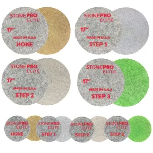 3 Step Elite Diamond Impregnated Pads