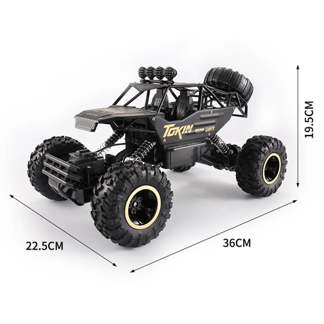 37cm Remote Control Bigfoot Climbing Car - 1 12 Alloy 4wd Cross-country Toy