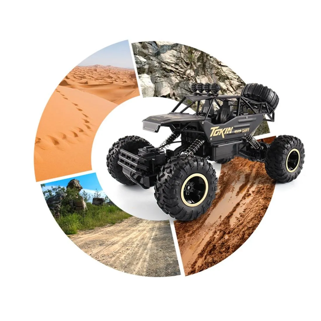 37cm Remote Control Bigfoot Climbing Car - 1 12 Alloy 4wd Cross-country Toy