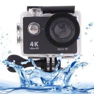 4K Ultra HD WiFi Sports Camera with 170 Degree Wide Angle Lens and Waterproof Capability
