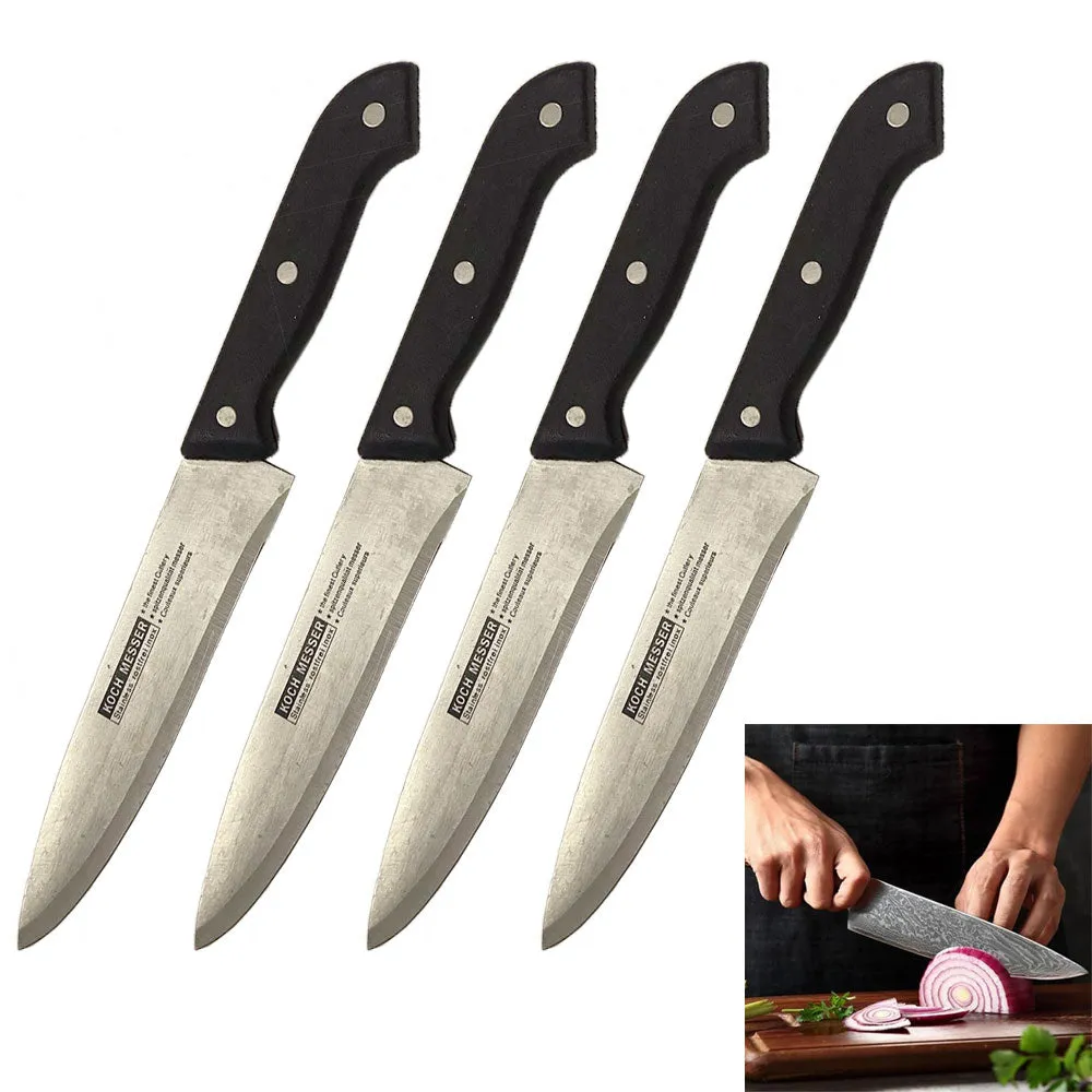 4pc Professional Chef Knife 7" Razor Sharp Blade Stainless Steel Culinary Knives