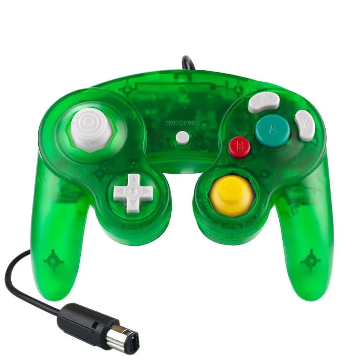 5-Piece Wired Game Controller | For Nintendo NGC | Water Green