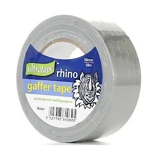 50Mm X 50M Silver Cloth Tape "Rhino"