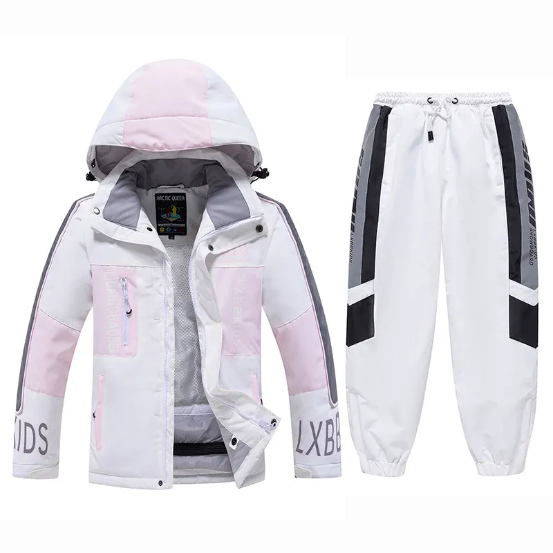 ARCTIC QUEEN Kids Reflective Extreme Ski Suit - US Only