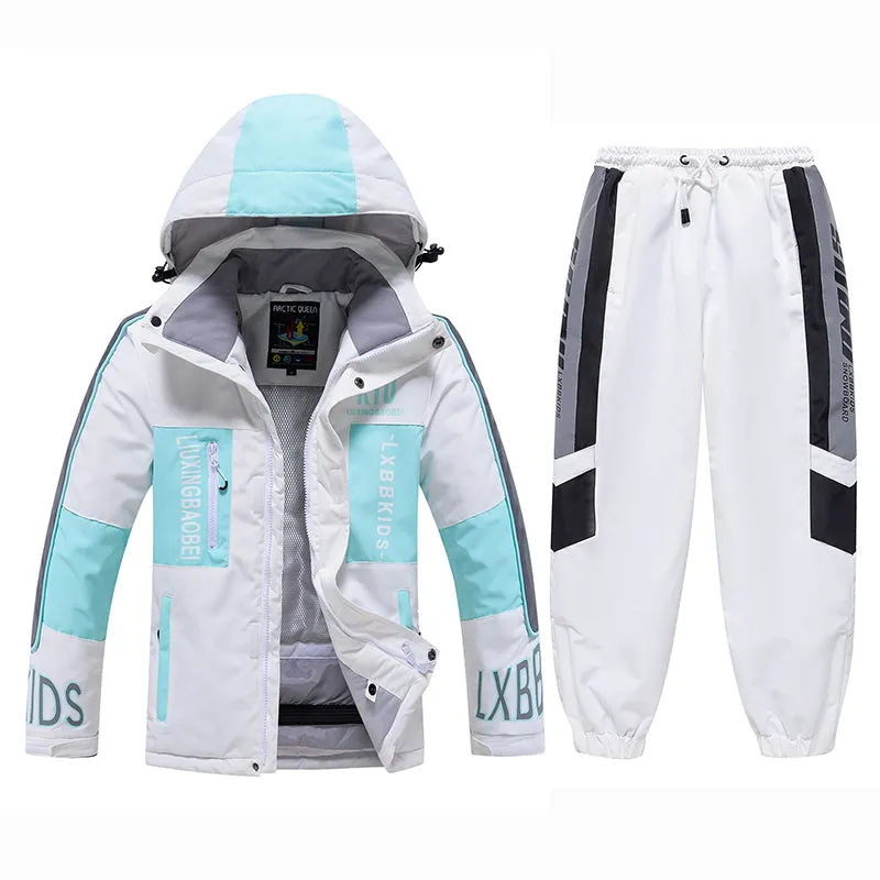 ARCTIC QUEEN Kids Reflective Extreme Ski Suit - US Only