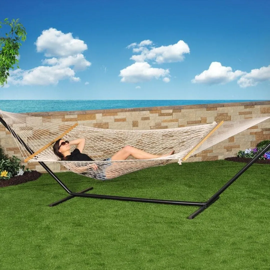 Bliss Hammocks Large 15 ft. Steel Single or Double Hammock Stand