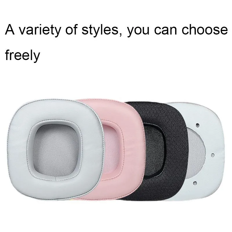 Breathable Sponge Headphone Covers - 1 Pair - Net Gray