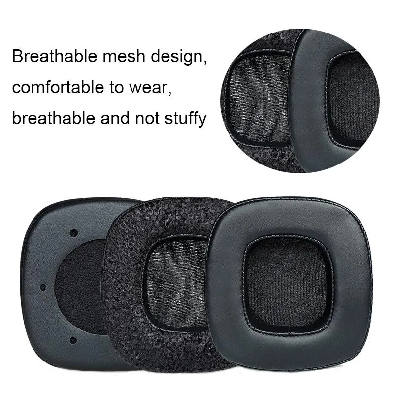 Breathable Sponge Headphone Covers - 1 Pair - Net Gray