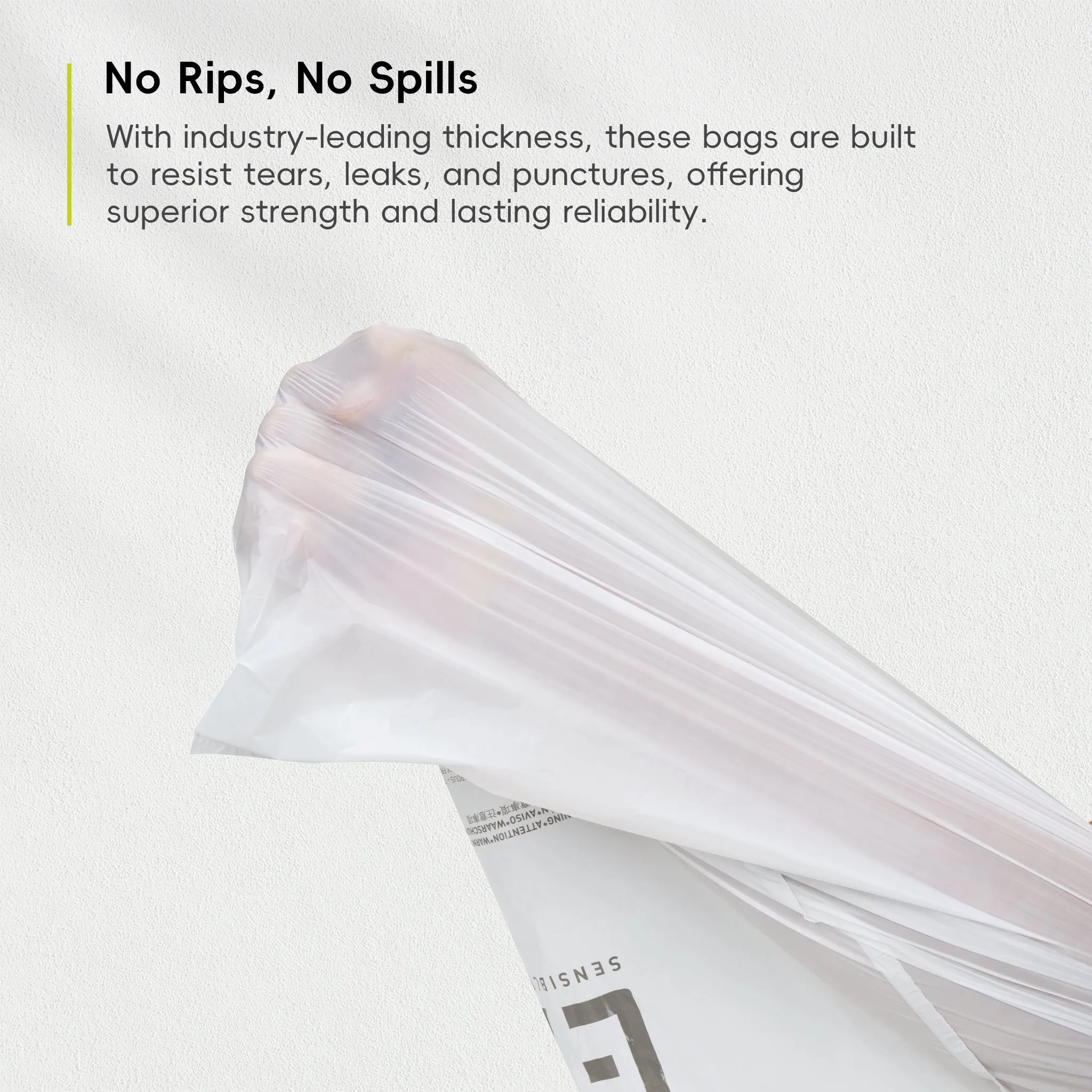 Code G - 21 Gallon Easy-Dispense Roll Trash Bag - 60 Count (79.5L)