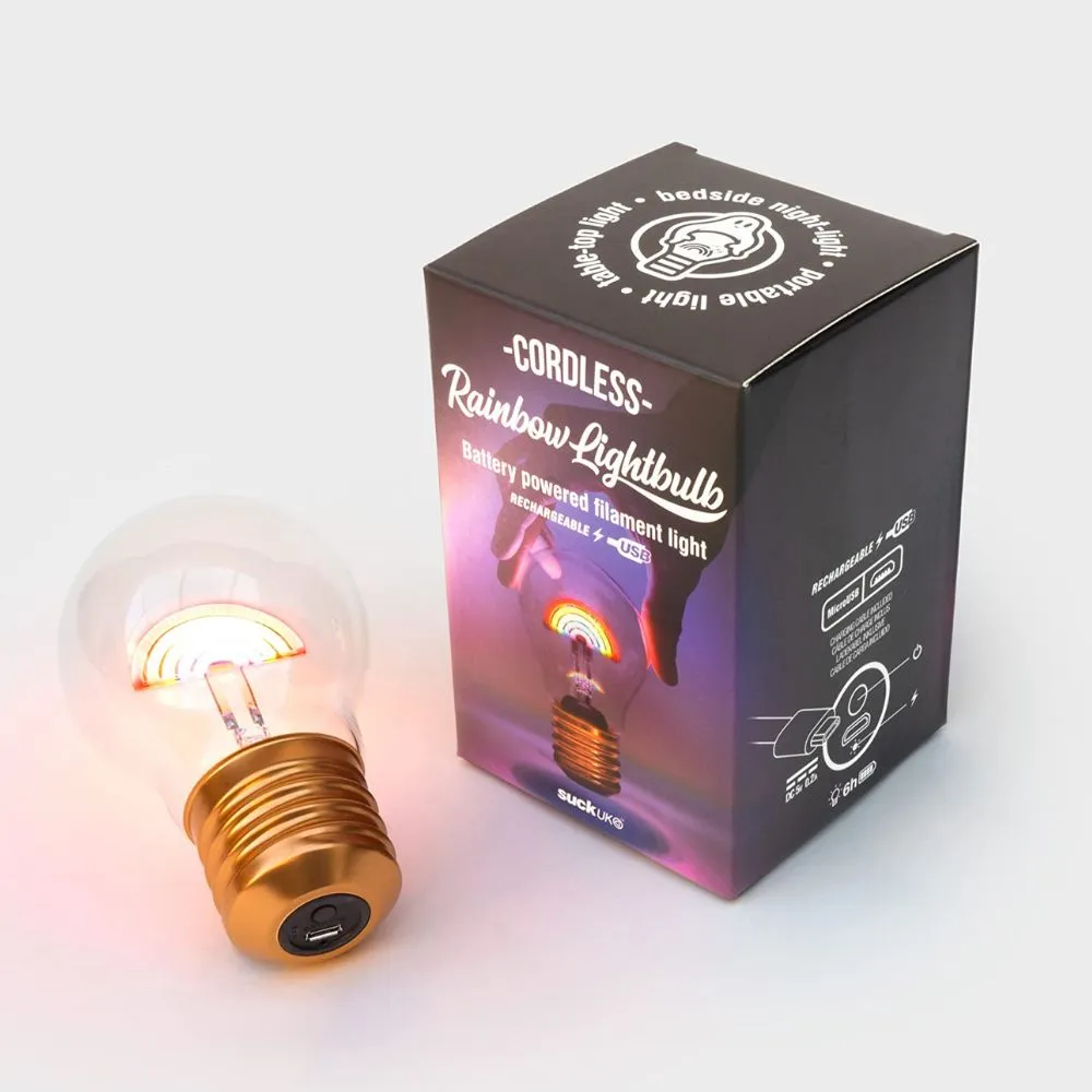 Cordless Rainbow Light Bulb