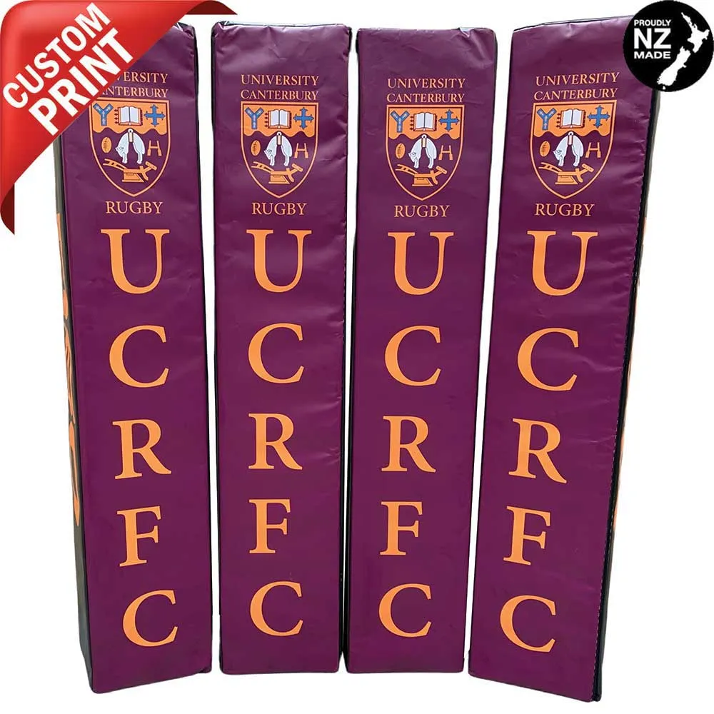 Digitally Printed Rugby Goal Post Protector Pads