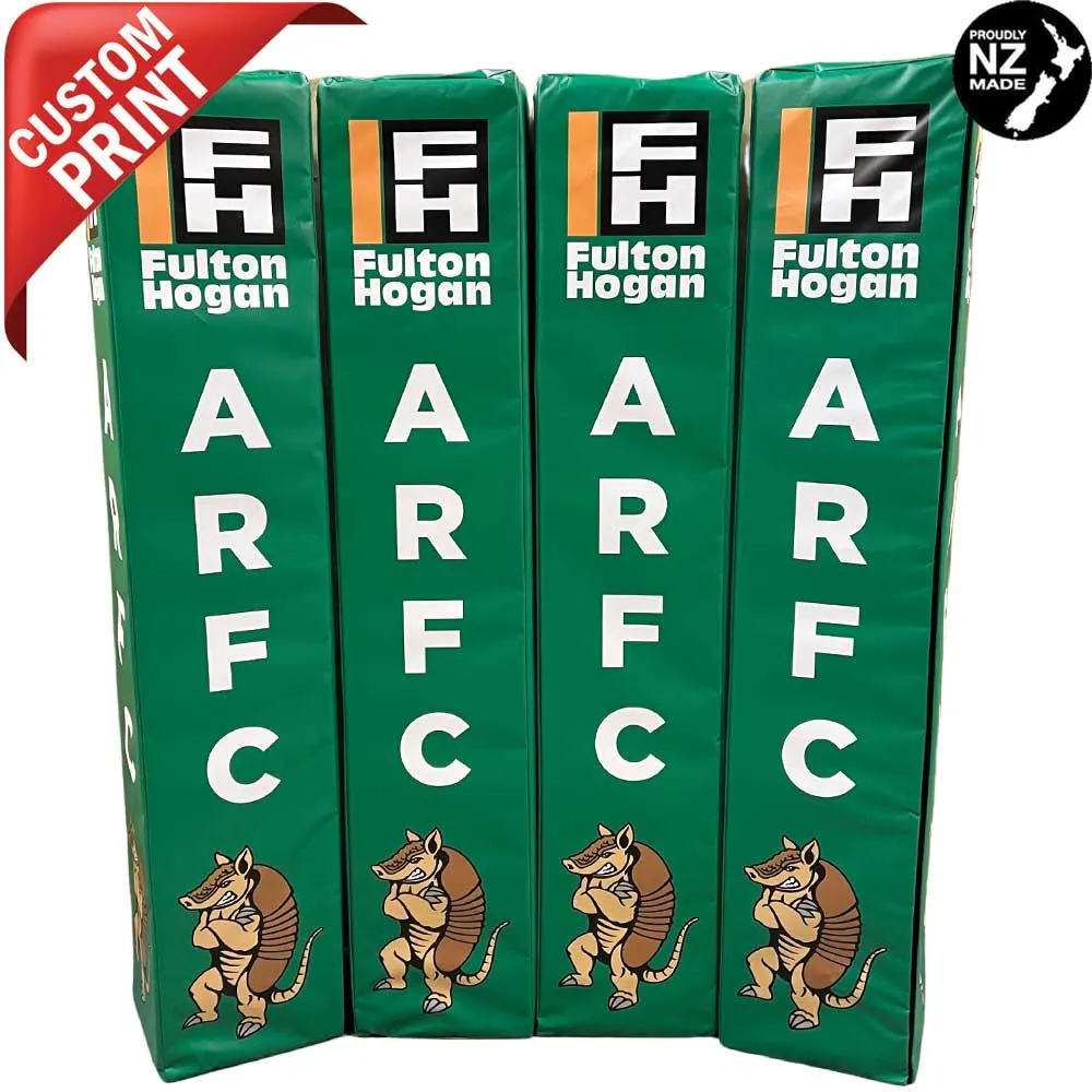 Digitally Printed Rugby Goal Post Protector Pads