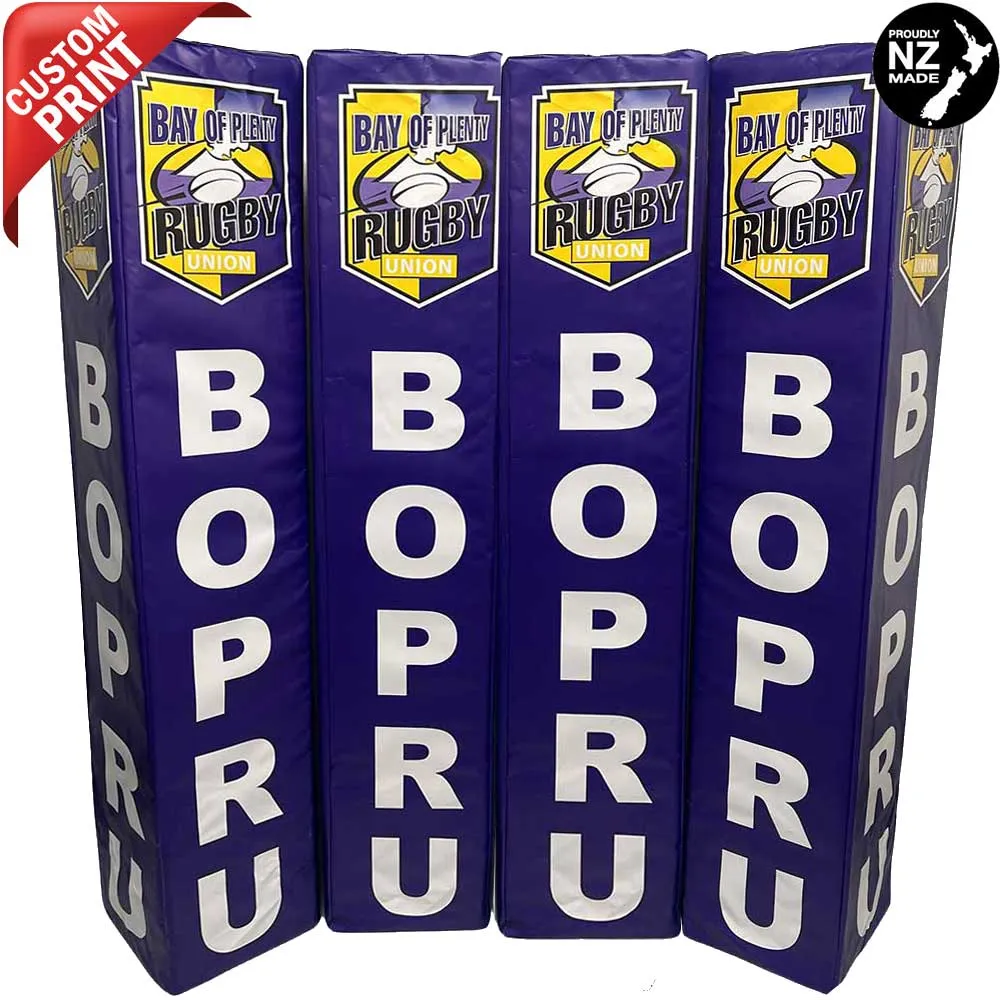 Digitally Printed Rugby Goal Post Protector Pads
