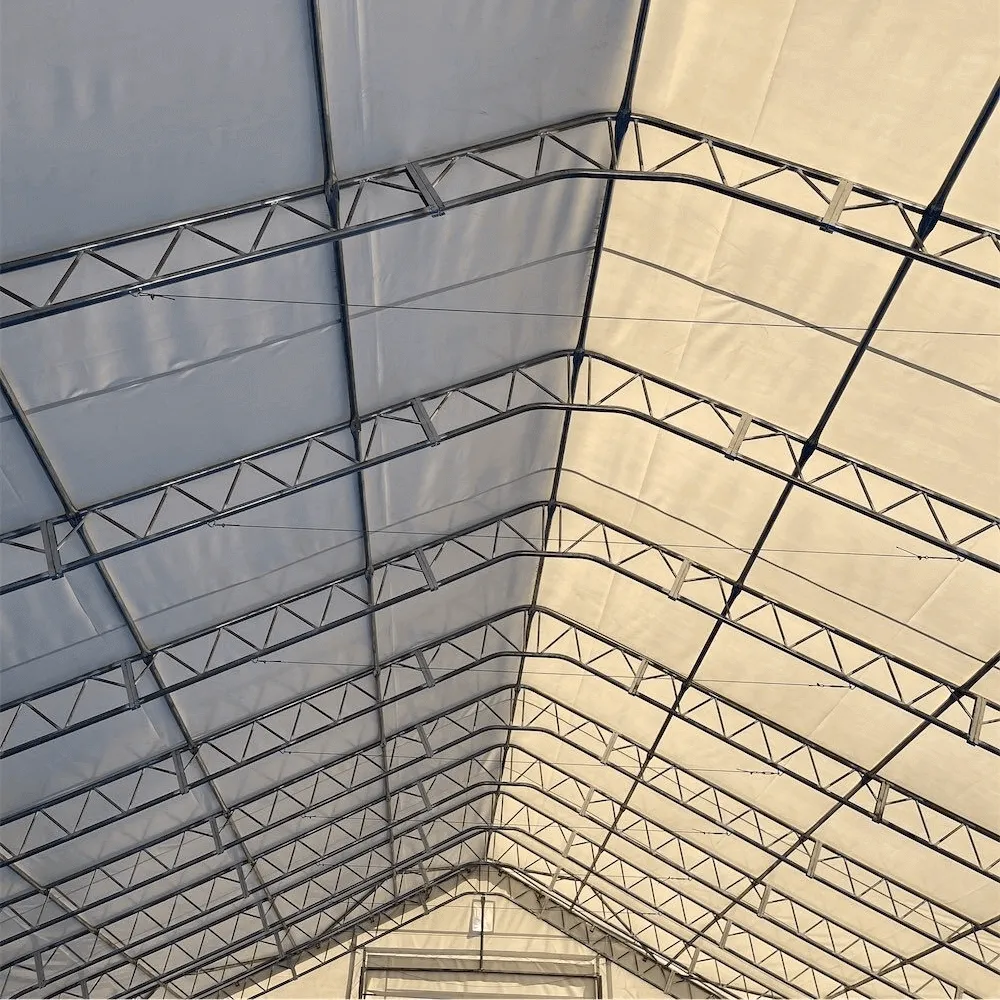 Double Truss Storage Shelter W50'xL100'xH23'