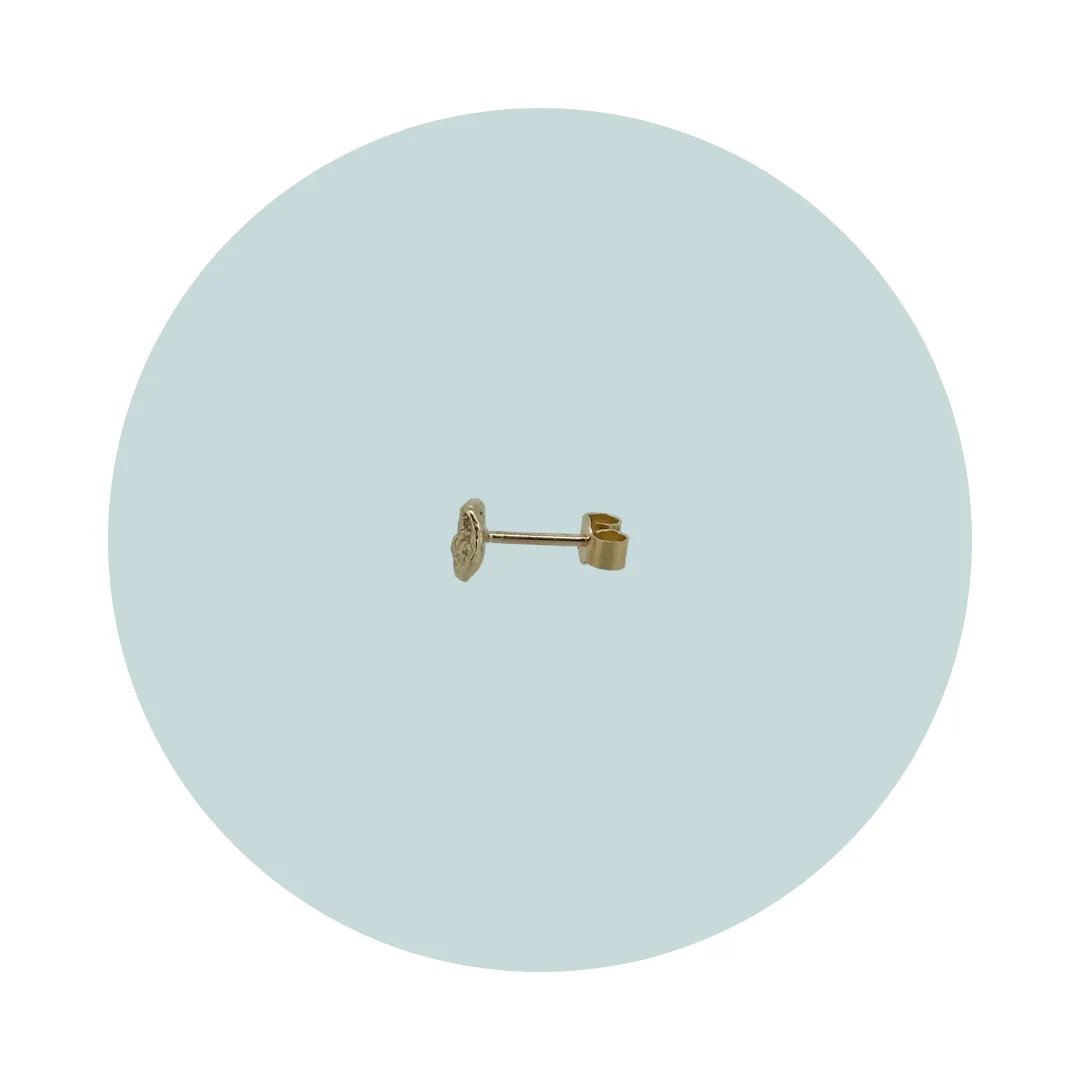 Flow Gold Stud Earring #1
