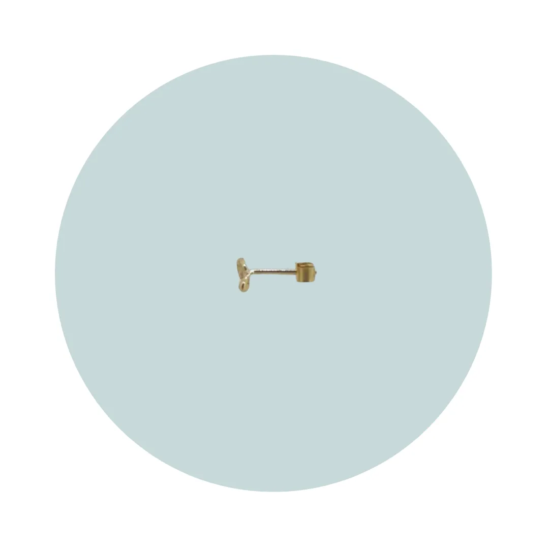 Flow Gold Stud Earring #3