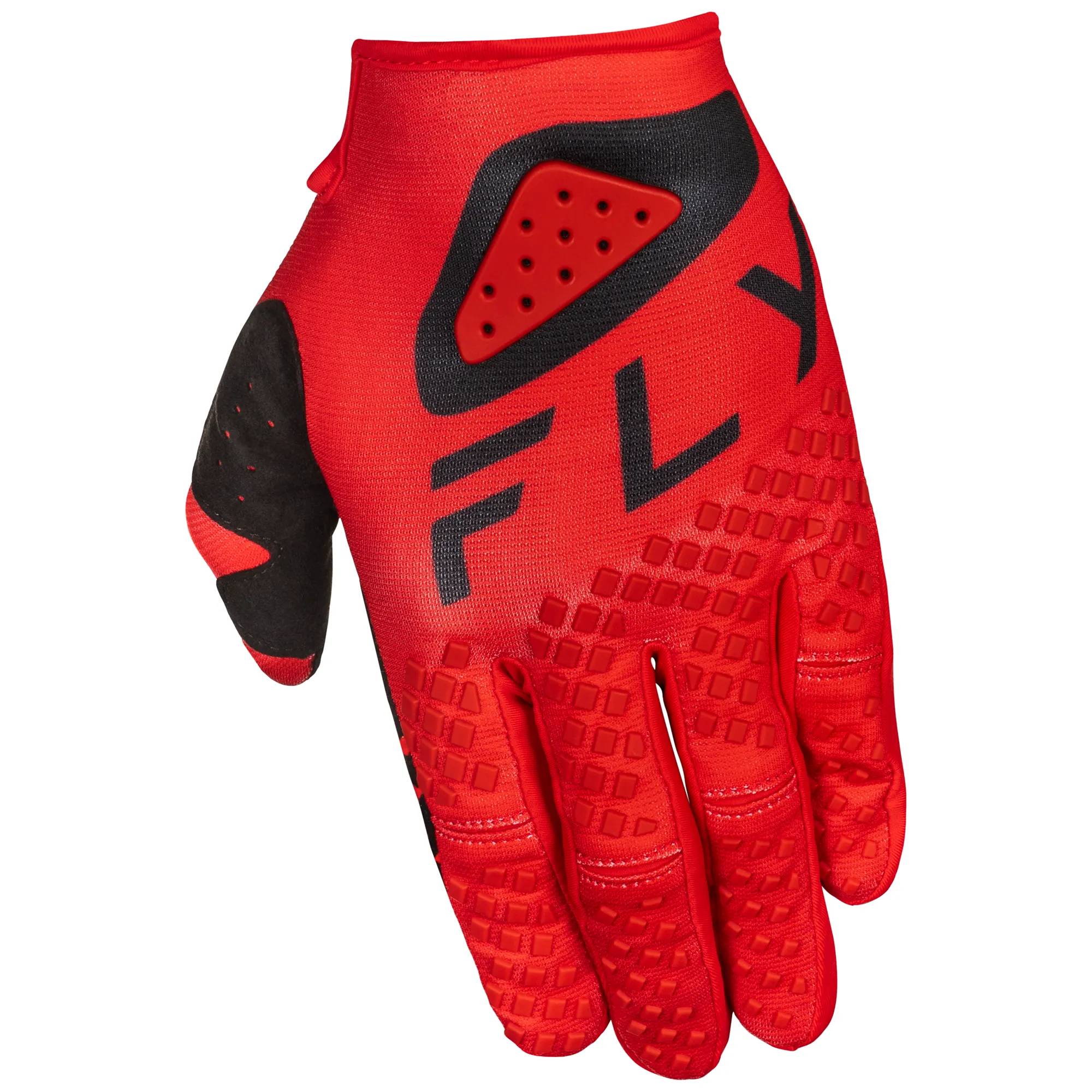 Fly Racing 2025 Kinetic Center Gloves Red Black