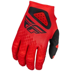 Fly Racing 2025 Youth Kinetic Center Gloves Red Black