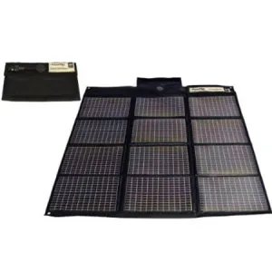 Foldable 20-Watt Solar Panel with Cigarette Lighter Plug