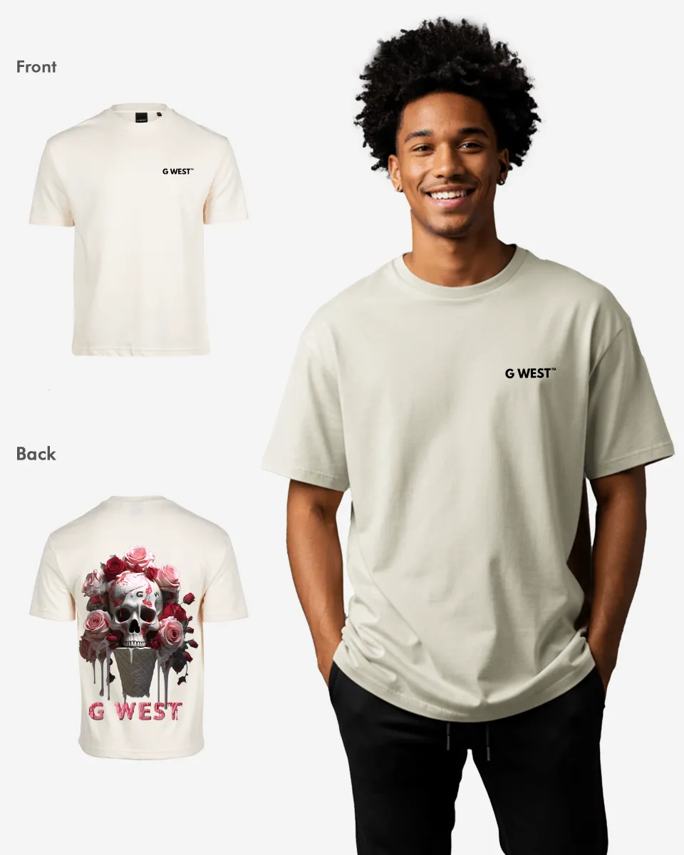 G West Oversized Ice Cream Skull Tee