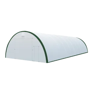 Gold Mountain Single Truss Arch Storage Shelter W30'xL65'xH15' SS000154