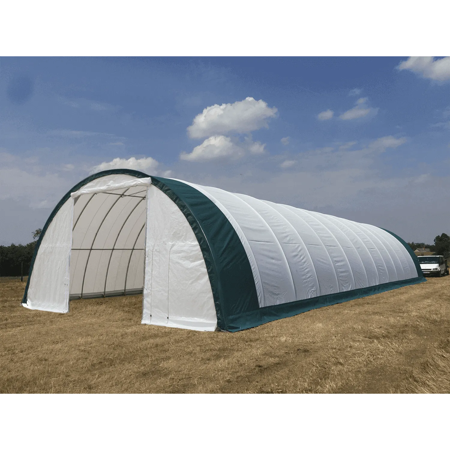 Gold Mountain Single Truss Arch Storage Shelter W30'xL85'xH15' SS000155SS000155