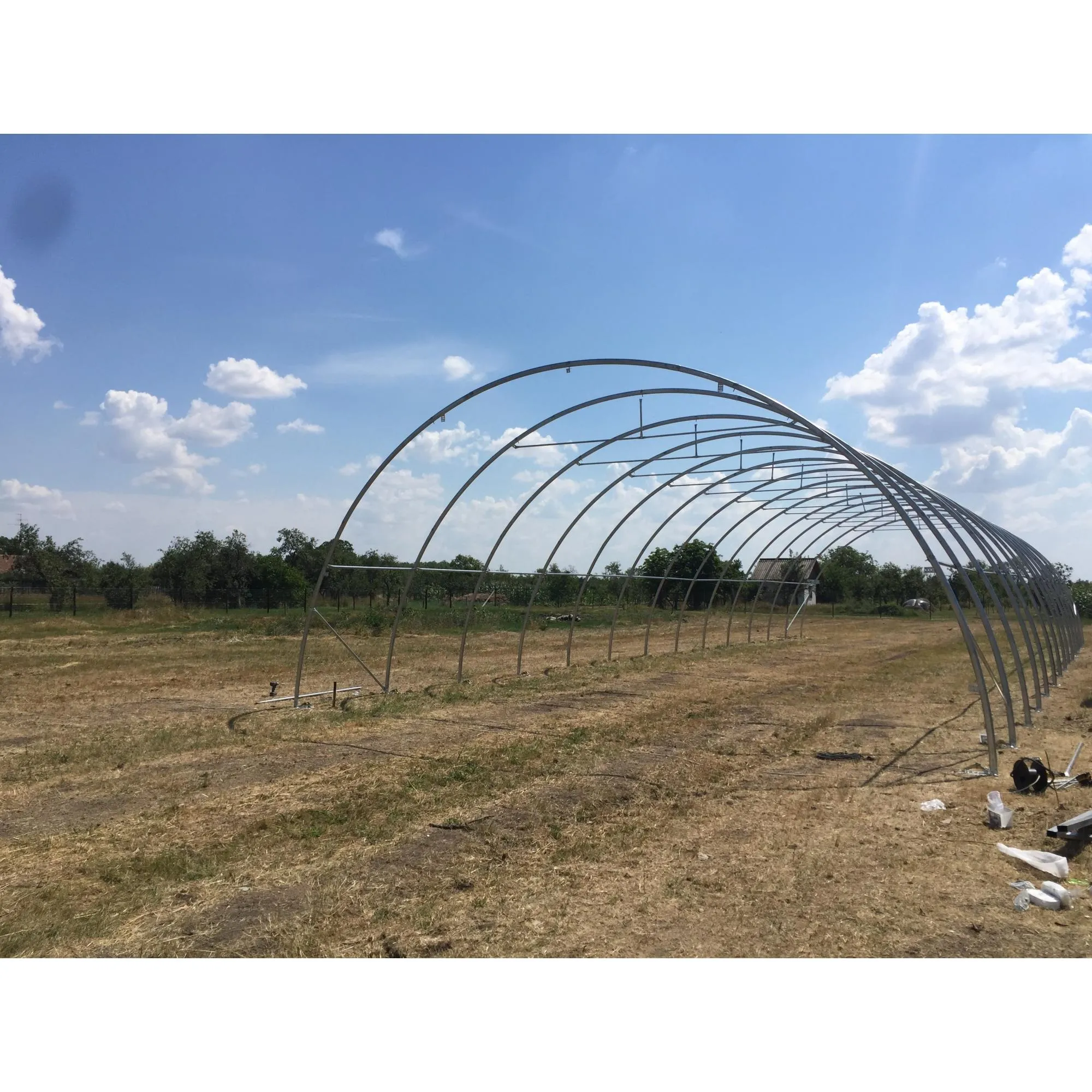 Gold Mountain Single Truss Arch Storage Shelter W30'xL85'xH15' SS000155SS000155
