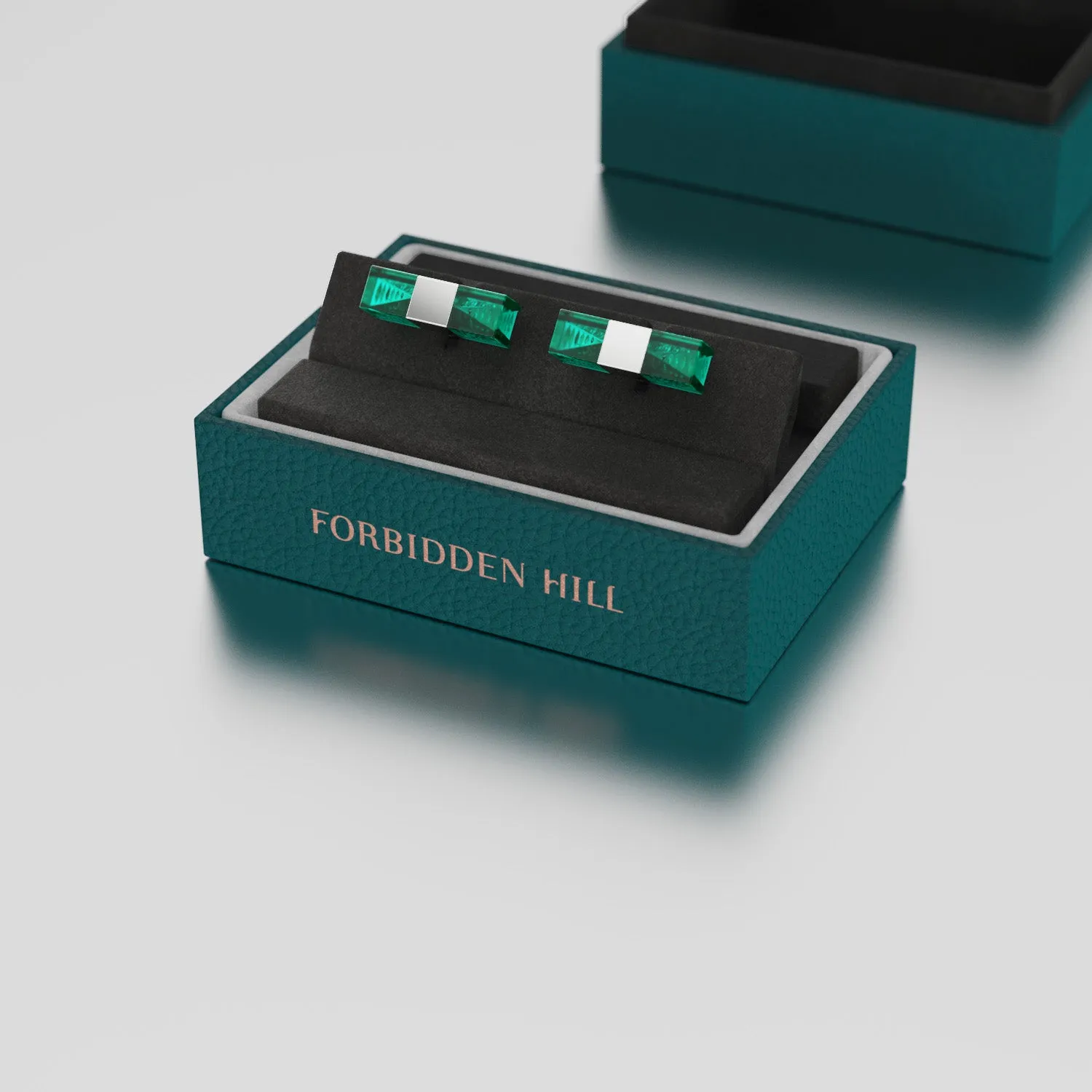 Hoi An Cufflinks - Rainforest Green