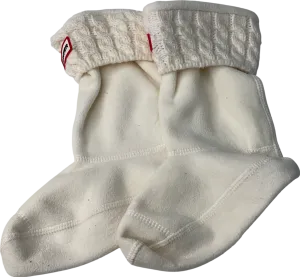 Hunter Cream Willie Boot Liners UK L