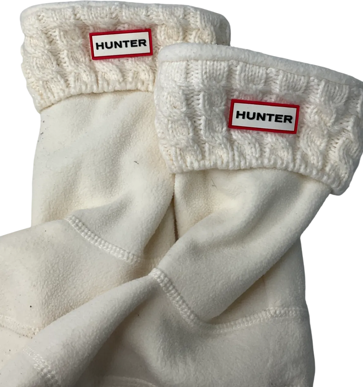 Hunter Cream Willie Boot Liners UK L