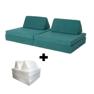 Kiddie Couch Kids Modular Play Sofa   Waterproof Liners Bundle