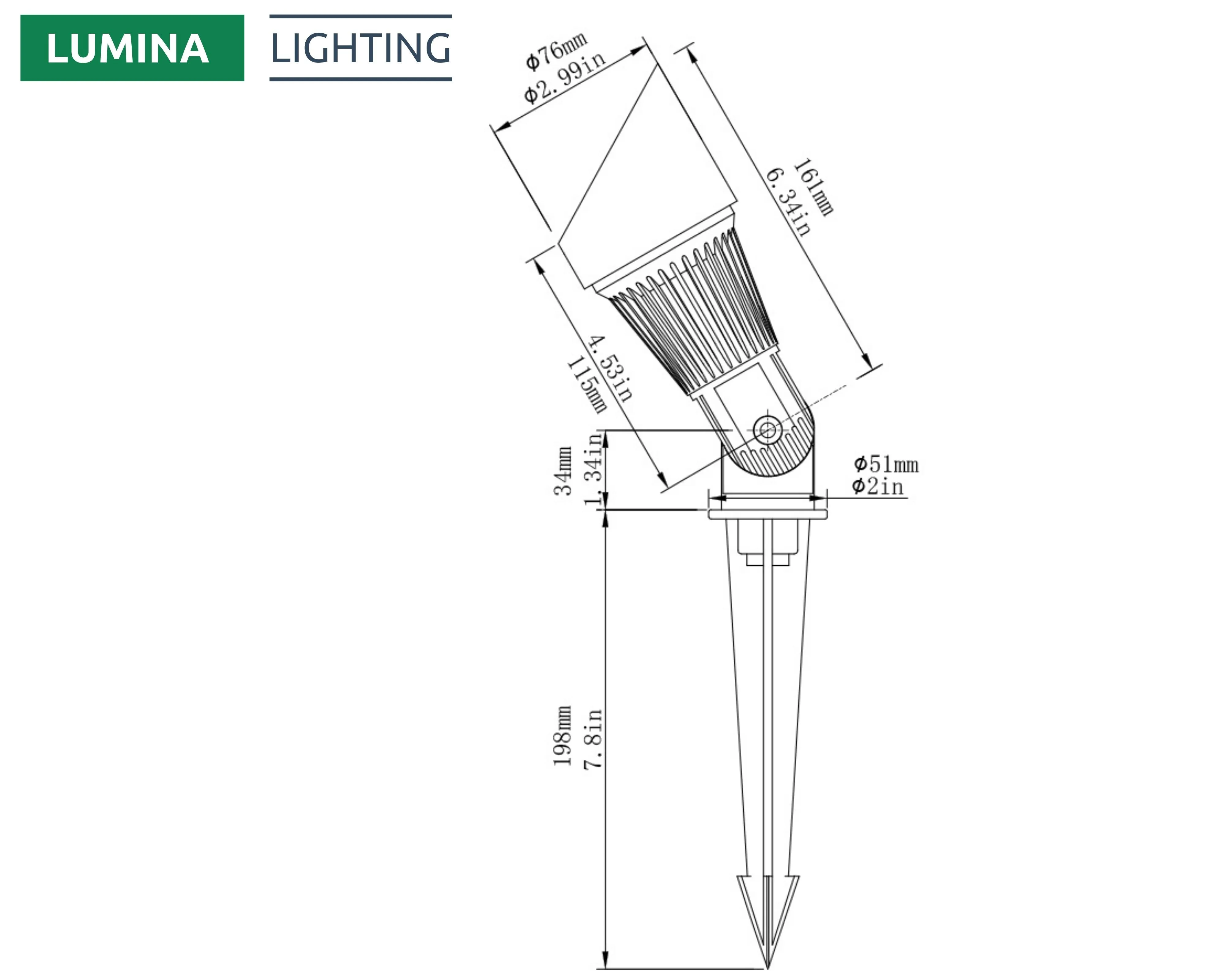 Lumina Lighting® 4W Low Voltage LED Spotlight | 12V Replaceable LED Bulb Included (Bronze, 2-Pack)