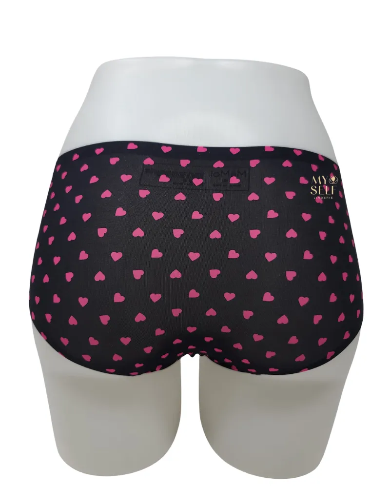 Me Moi Pindot Heart Seamless Modal Hipster