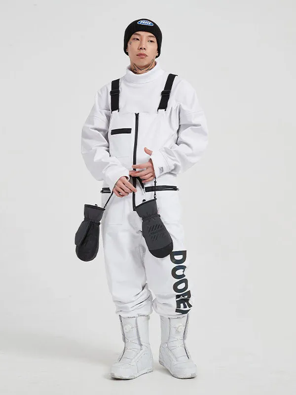Men's Doorek Unisex Winter Killer Reflective Insulated Snow Pants Bibs