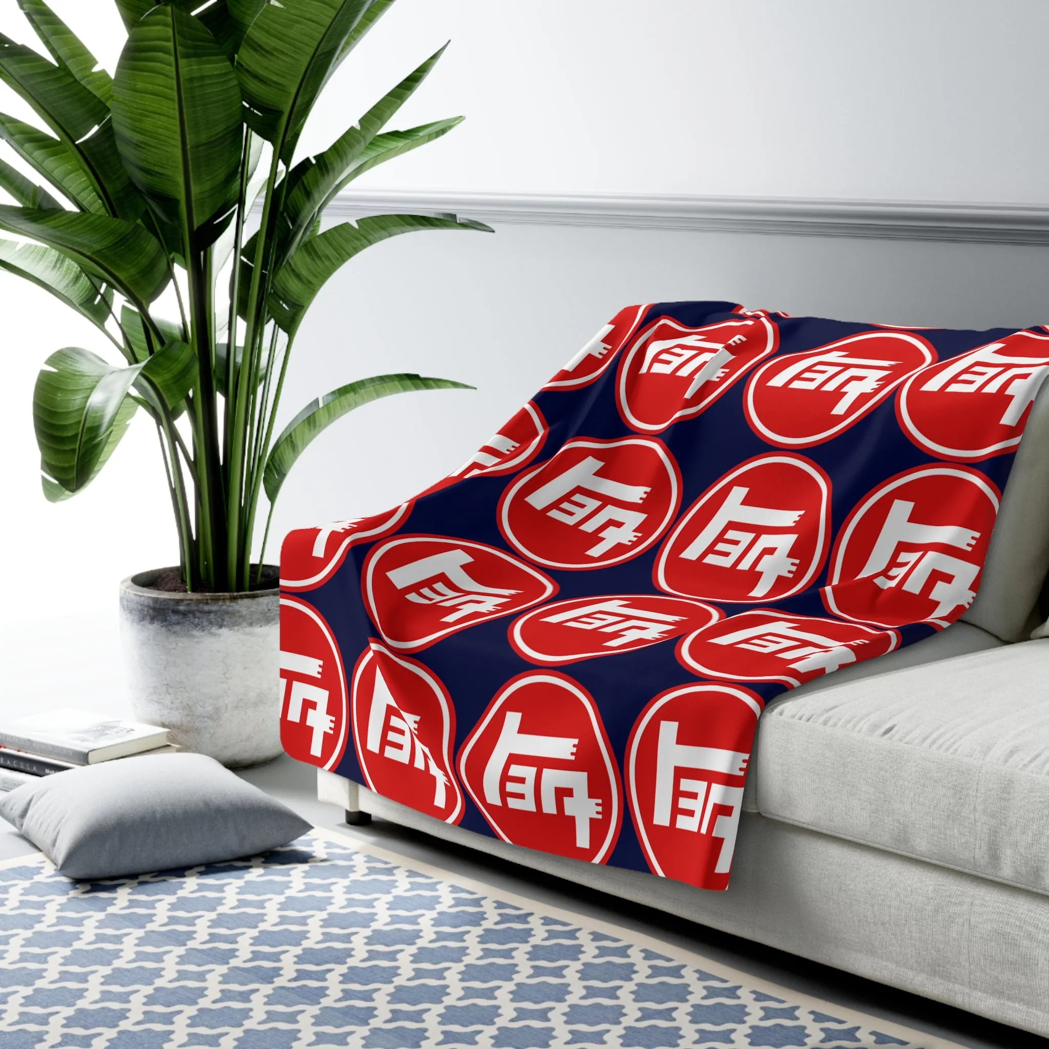 Navy TEQ Toyota Sherpa Fleece Blanket - Reefmonkey