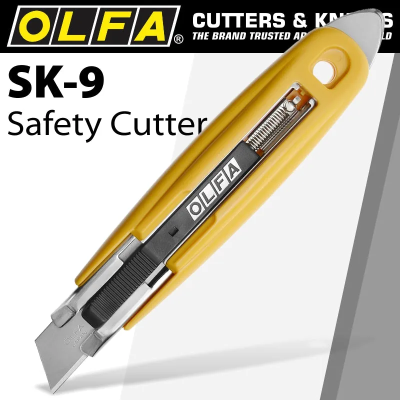 OLFA OLFA SAFETY KNIFE WITH TAPE SLITTER BOX OPENER CUTTER CTR SK9