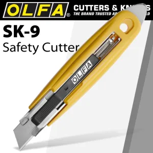 OLFA OLFA SAFETY KNIFE WITH TAPE SLITTER BOX OPENER CUTTER CTR SK9