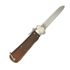 Original German WWII Early Luftwaffe Gravity Knife by Paul Weyersberg & Co. of Solingen with Waffen Proof
