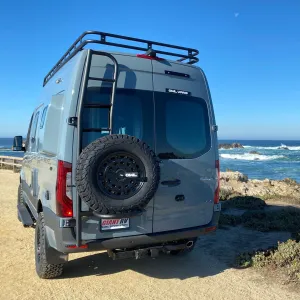 Owl Van Engineering Ladder   Tire Carrier - Aluminum New Sprinter VS30 (2019 )