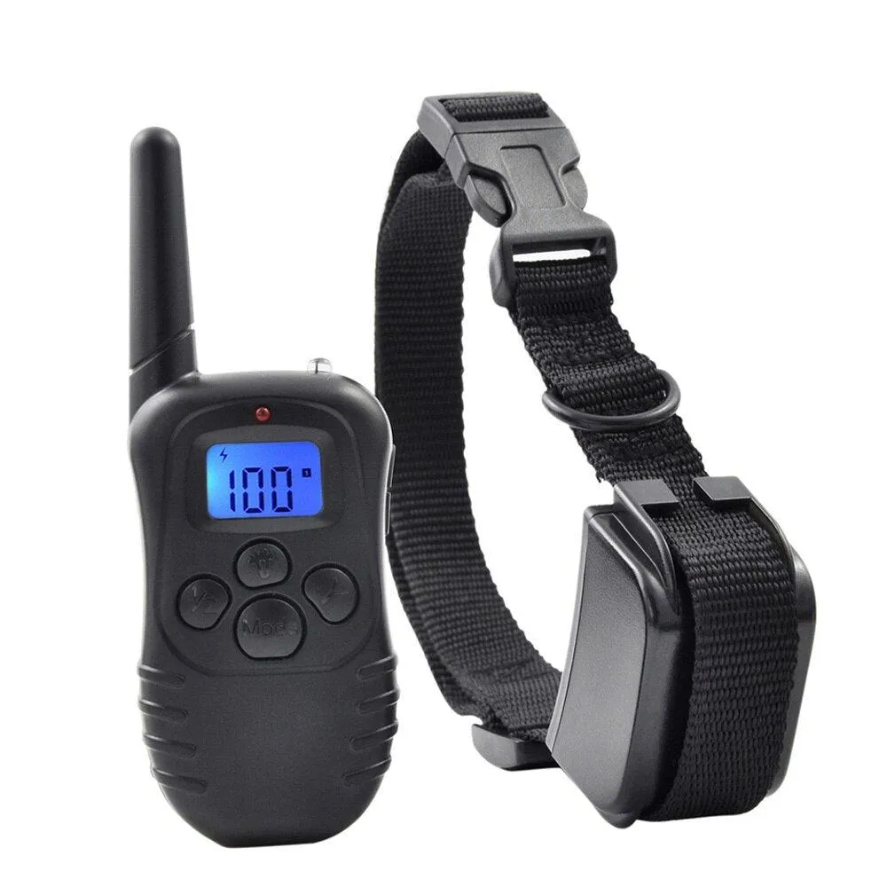 Petrainer Remote Electric Rainproof Dog Training Collar With LCD Display