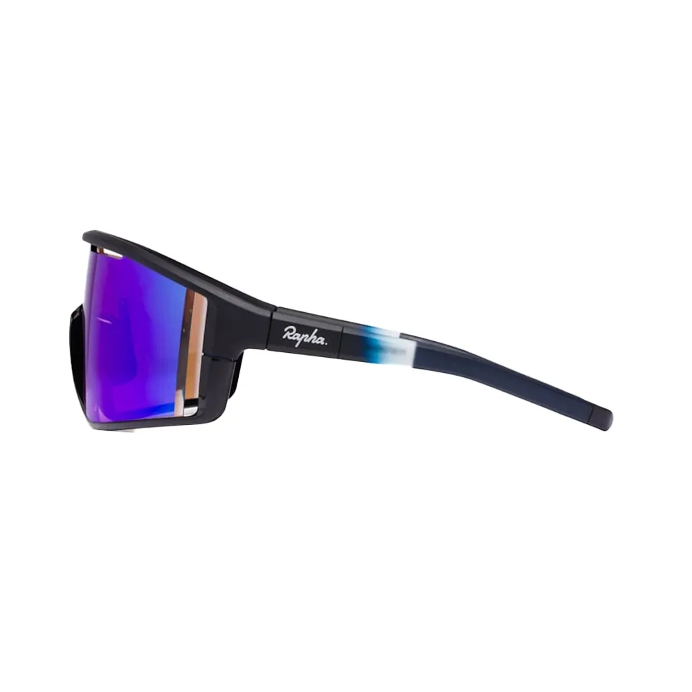 RAPHA Pro Team Full Frame Glasses - DNY Dark Navy/ Purple Green Lens