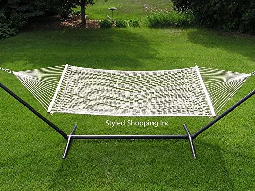 Styled White Rope Hammock Set - Styled Shopping