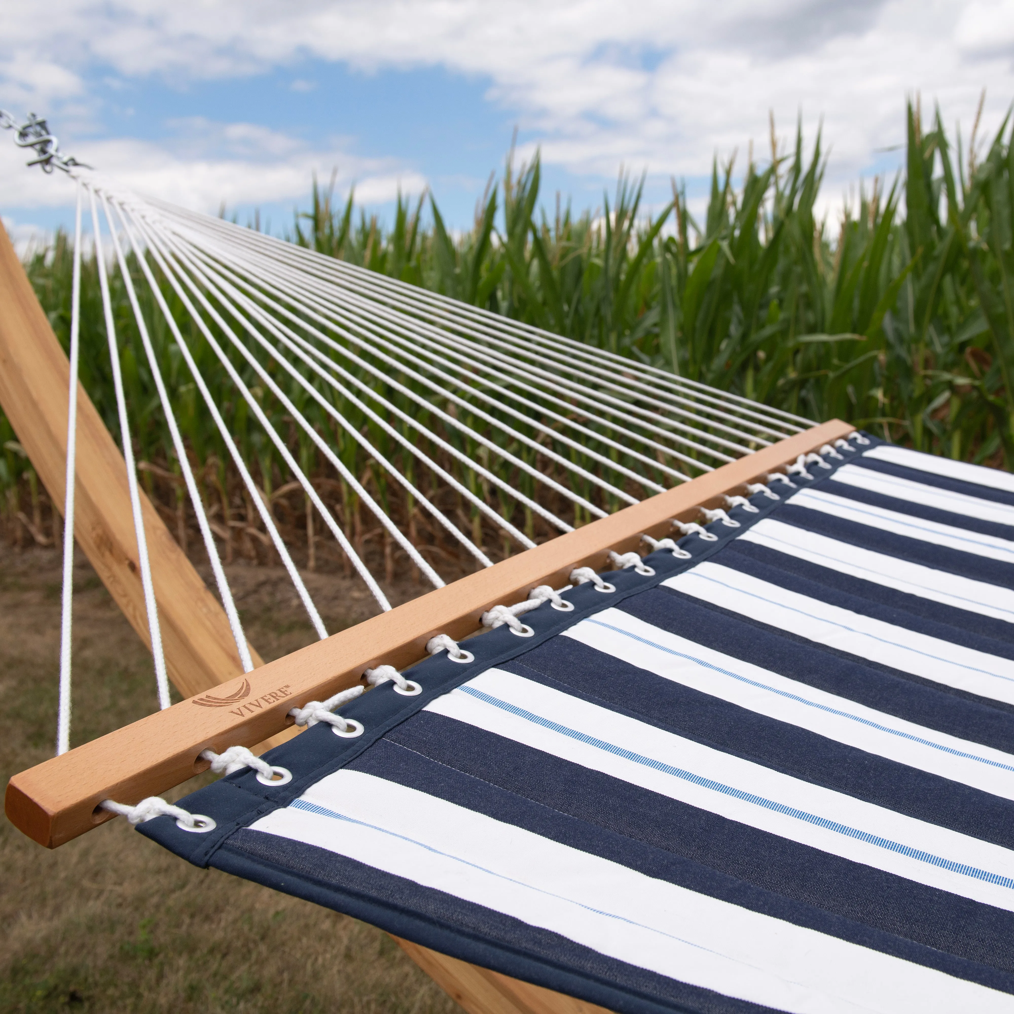 Sunbrella® Quilted Spreader Bar Hammock - Harbor